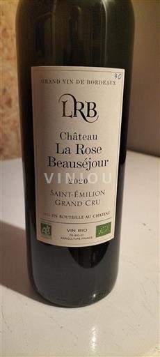 Bordeaux Saint-Émilion Grand Cru Grand Cru Château La Rose Beauséjour 2020
