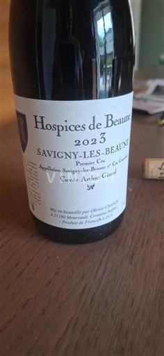 Borgonha Savigny-lès-Beaune Premier Cru Hospices de Beaune Arthur Girard 2023