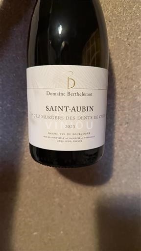 Burgundsko Saint-Aubin Premier Cru Domaine Berthelemot 1er Cru Murgers des Dents de Chien 2023