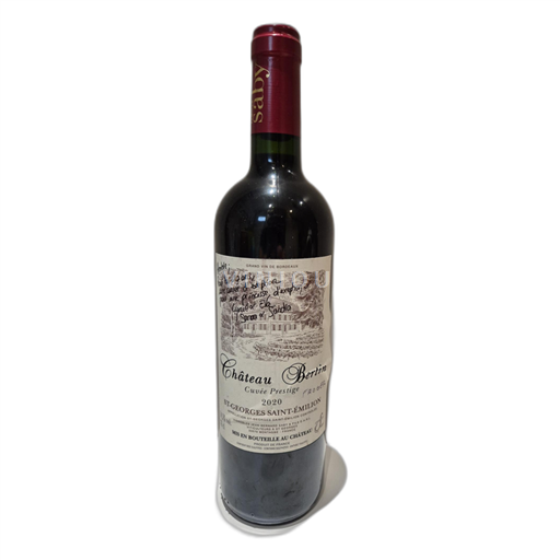 Bordeaux Saint-Georges-Saint-Émilion Château Bertin Prestige 2020