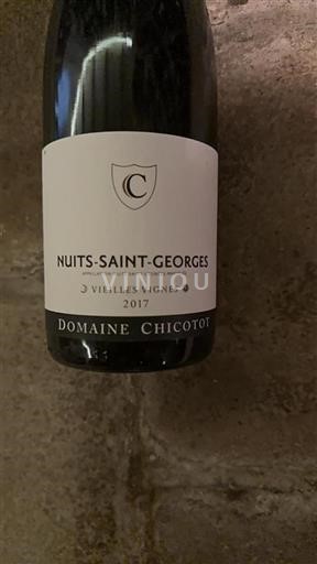 Burgundija Nuits-Saint-Georges Premier Cru Domaine Chicotot Vieilles Vignes 2017