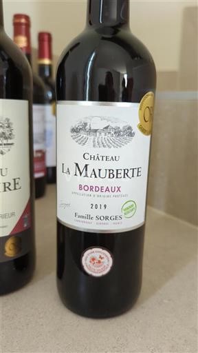 Bordeaux Château La Mauberte 2019