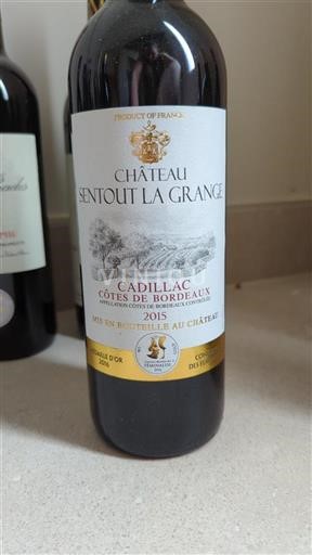 Bordeaux Côtes-de-Bordeaux Château Sentout la Grange 2015