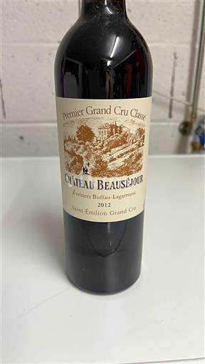 Bordeaux Saint-Émilion Grand Cru Grand Cru Beauséjour 2012
