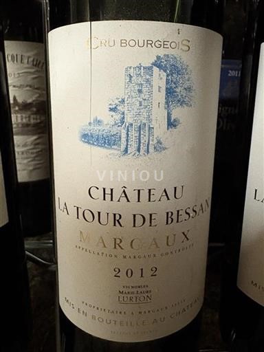 Bordeaux Margaux Cru Bourgeois La Tour de Bessan 2012