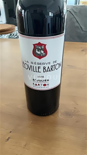 Bordeaux Saint-Julien Léoville Barton La Réserve de Léoville Barton 2016