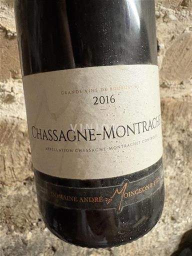 Bourgogne Chassagne-montrachet Domaine André Moingeon & Fils 2016