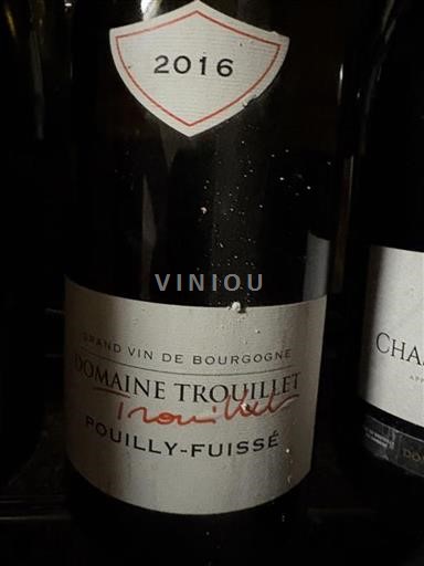Bourgogne Pouilly-fuissé Domaine Trouillet 2016