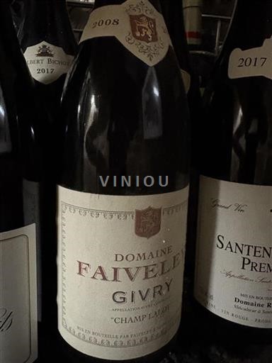 Bourgogne Givry Domaine Faiveley Champ Lalot 2008