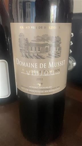 Burdeos Lalande-de-Pomerol Domaine Musset 2011