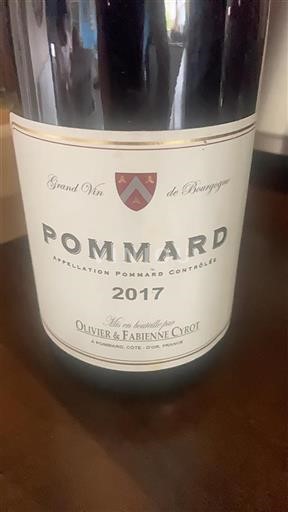 Bourgogne Pommard Olivier & Fabienne Cyrot 2017
