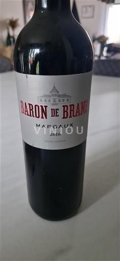 Bordeaux Margaux Brane-Cantenac Baron de Brane 2016