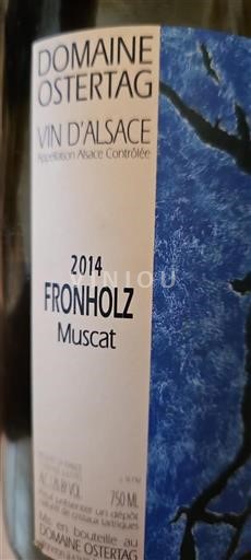 Alsace Ikke specificeret Grand Cru Domaine Ostertag Fronholz Muscat 2014
