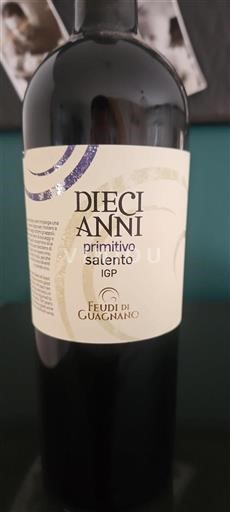 Apulia Wines Unspecified Feudi di Guagnano Dieci Anni Non-Vintage