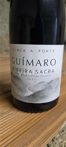 Vin Rouge sec Finca A Ponte Guímaro 2021 Espagne Galice Ribeira Sacra DO