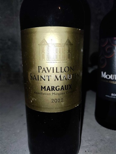 Bordeaux Margaux Pavillon Saint Martin 2022