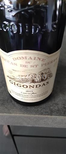 Rhône-dalen Gigondas Domaine Roucas de St Pierre non filtrée 2019