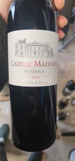 Bordeaux Pomerol Château Mazeyres 2022