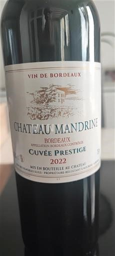Bordeaux Château Mandrine Prestige 2022