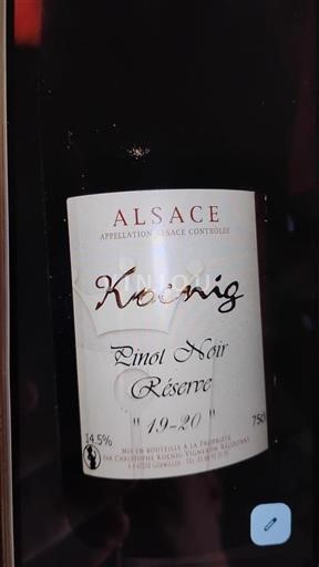 Alsace Grand Cru Koenig Réserve 2020