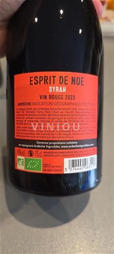 Alps and Rhone Valley Ardèche Domaine Terra Noé Esprit de Noé 2023