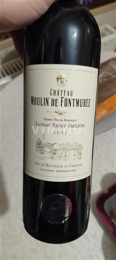 Bordeaux Lussac-Saint-Émilion Château Moulin de Fontmurée 2015