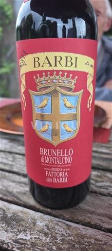 Tuscan Wines Brunello di Montalcino Fattoria dei Barbi Riserva Non-Vintage