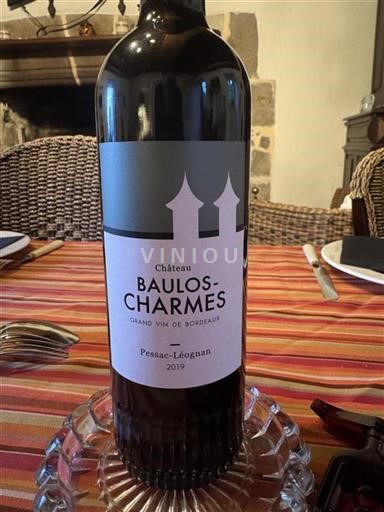 Bordeaux Pessac-Léognan Château Baulos-Charmes 2019