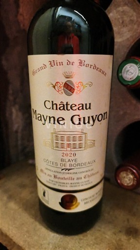 Bordeaux Blaye-Côtes-de-Bordeaux Château Mayne Guyon 2020