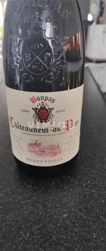Rhônedalen Châteauneuf-du-Pape Bonpas Bonus Passus Icke årgångsbetecknad