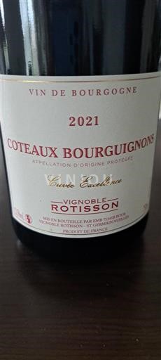 Bourgogne Bourgognebackar Vignoble Rotisson Excellence 2021
