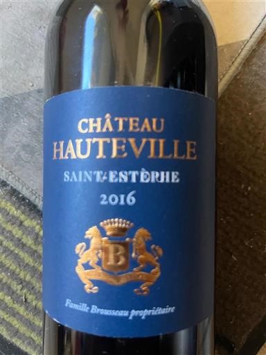 Bordeaux Saint-Estèphe Château Hauteville 2016