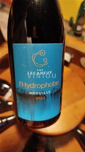 Beaujolais Brouilly C&C Lecareux l'Hydrophobe 2022