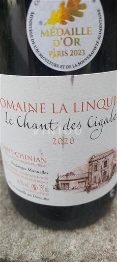 Languedoc Saint-Chinian Domaine La Linquiere Le Chant des Cigales 2020