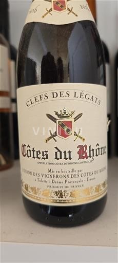 Rhônedalen Côtes du Rhône Clefs des Légats 2016
