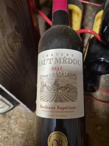 Bordeaux Bordeaux supérieur Château Haut Médou 2017
