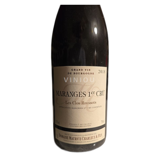 Borgoña Maranges Premier Cru Domaine Maurice Charleux & Fils Les Clos Roussots 2018