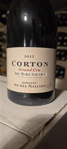Burgund Corton Grand Cru Domaine Michel Mallard et Fils Les Maréchaudes 2013