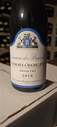 Bourgondië Charmes-chambertin Grand Cru Domaine Des Beaumont 2018