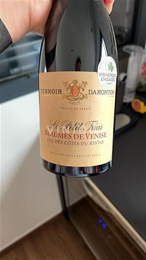 Vin Rouge sec Le Petit Trias Terroir Daronton 2022 France Vallée du Rhône Beaumes de Venise AOC