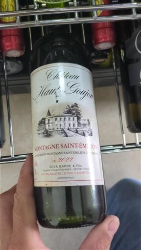 Bordéus Montagne-saint-émilion Château Haut Goujon 2022