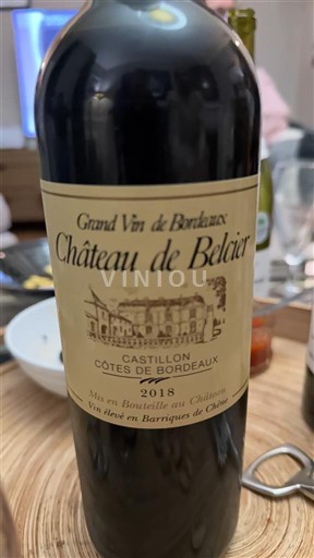Bordeaux Castillon-côtes-de-bordeaux Château Belcier 2018