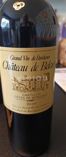 Bordeaux Castillon-côtes-de-bordeaux Château Belcier 2016