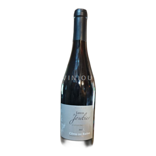 Vin Rouge sec Louis Joubier 2023 France Vallée du Rhône Côtes-du-rhône AOC