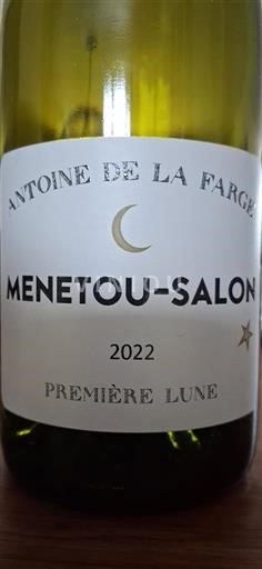 Loiretal Menetou-Salon Antoine de La Farge Première Lune 2022
