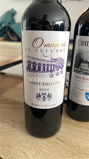 Bordeaux Saint-Émilion L'Orangerie de Gueyrot 2020
