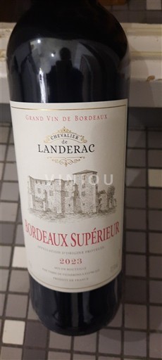Bordeaux Bordeaux Supérieur Chevalier de Landerac 2023