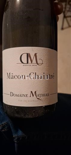 Burgundi Mâcon ja Mâcon-kylät Domaine Mathias 2020