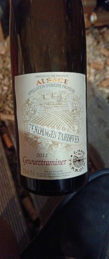 Elsass Vendanges Tardives Vendanges Tardives 2011