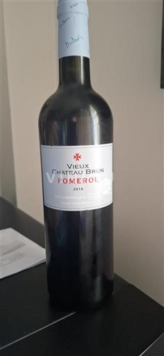 Bordeaux Pomerol Château Vieux Brun 2016
